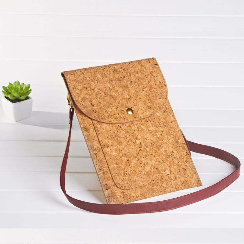 Vegan Cork 10-11 Tablet Sleeve Case Bag