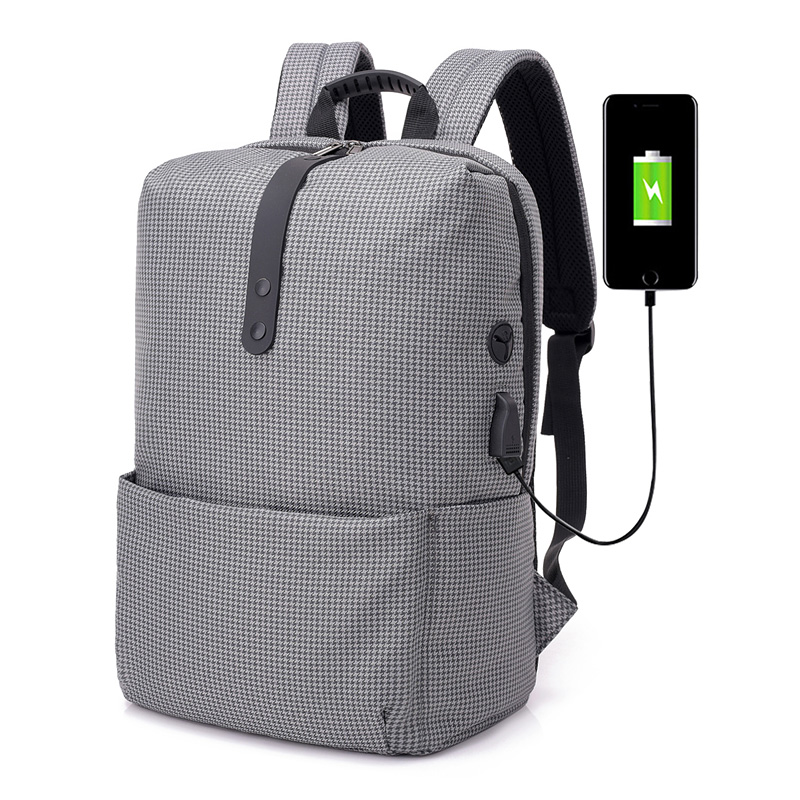 Ordinateur Portable Sac à dos Résistant à l'Eau, Anti-Vol College Sac à dos avec Port de Charge USB 