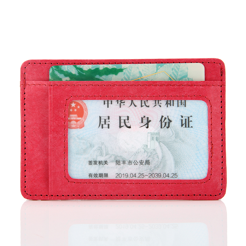 Slim RFID Blocage Titulaire de la Carte Minimaliste Tyvek Poche Frontale porte-monnaie pour les Femmes 