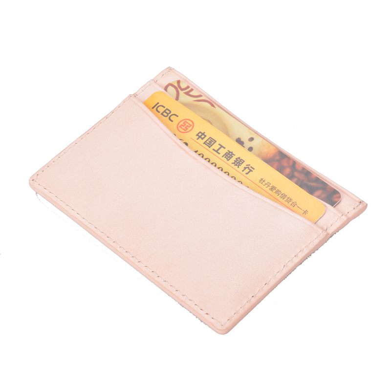 poche frontale mince et minimaliste RFID blocage des portefeuilles en cuir pour hommes femmes 