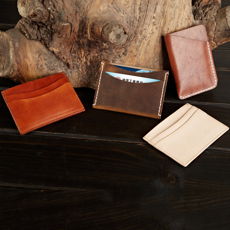 essentiels pour hommes slim RFID porte-cartes de blocage portefeuille minimaliste 