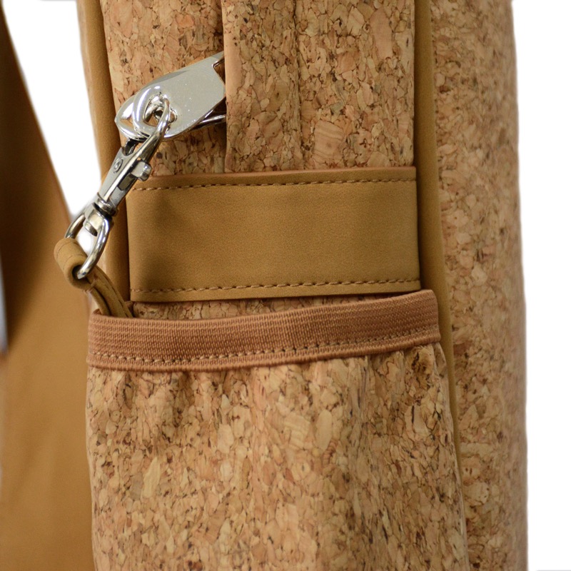  Femmes sacs à dos de mode en cuir de liège design simple marron beige 