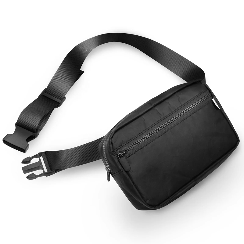 Sac banane extérieur noir à bandoulière – Sac à bandoulière polyvalent pour hommes et femmes | Sac de voyage pour Nintendo Switch