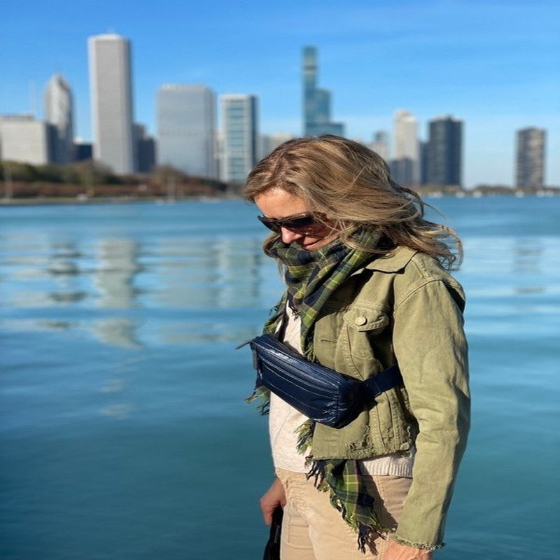 Sac banane élégant unisexe – Sac banane compact avec sangle réglable pour un usage quotidien et en voyage