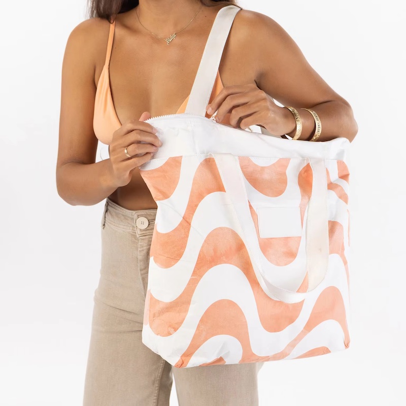 Sac fourre-tout grande capacité en Tyvek® DuPont™ résistant aux éclaboussures – Sac de plage et de courses étanche à fermeture éclair